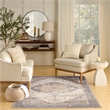 Nourison Home Vintage Washables 4' x 6' PolyesterIvory Purple Area Rug