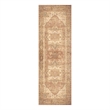 Nourison Home Vintage Washables 6' Runner Polyester Gold Area Rug