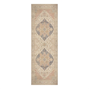 Nourison Home Vintage Washables 6' Runner Polyester Multicolor Area Rug