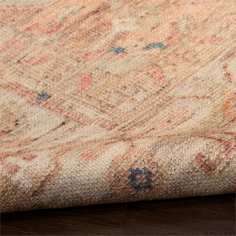 Nourison Home Vintage Washables 4' x 6' Polyester Multicolor Area Rug