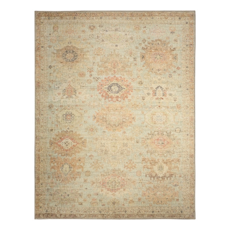 Nourison Home Vintage Washables 10' x 13' PolyesterSage Multicolor Area Rug