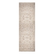 Nourison Home Vintage Washables 6' Runner Polyester Beige Area Rug