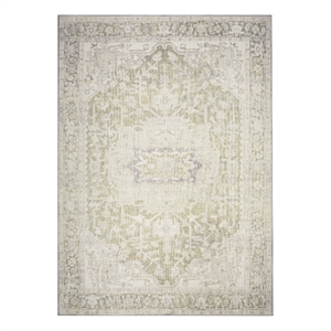 Nourison Home Vintage Washables 5' x 7' PolyesterGreen Area Rug