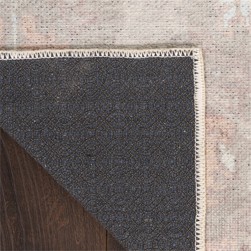 Nourison Home Vintage Washables 5' x 7' Polyester Grey Area Rug