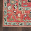 Nourison Home Vintage Washables 5' x 7' Polyester Rust Multicolor Area Rug