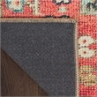 Nourison Home Vintage Washables 5' x 7' Polyester Rust Multicolor Area Rug