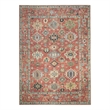 Nourison Home Vintage Washables 5' x 7' Polyester Rust Multicolor Area Rug