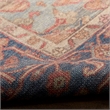 Nourison Home Vintage Washables 5' x 7' Polyester Blue Coral Area Rug