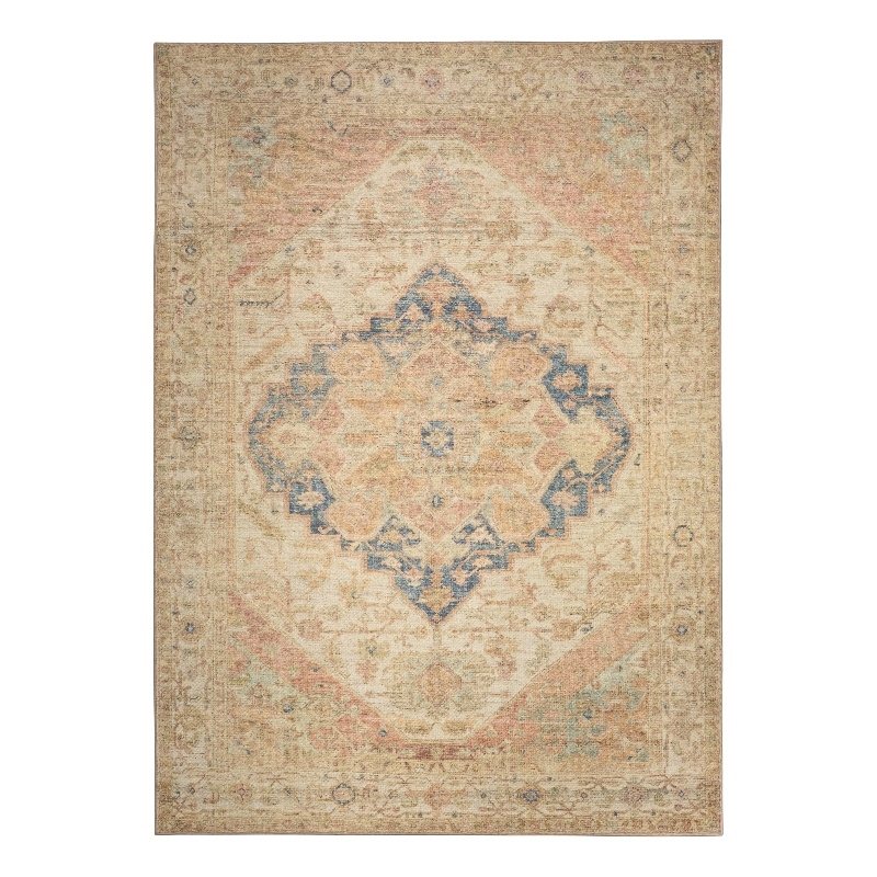 Nourison Home Vintage Washables 5' x 7' Polyester Multicolor Area Rug
