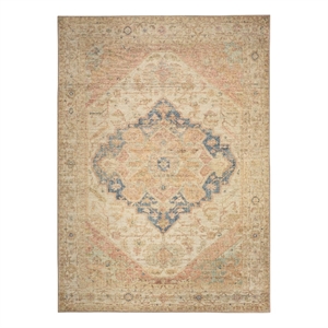 Nourison Home Vintage Washables 5' x 7' Polyester Multicolor Area Rug