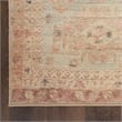 Nourison Home Vintage Washables 5' x 7' Polyester Sage Multicolor Area Rug