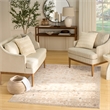 Nourison Home Vintage Washables 5' x 7' Polyester Beige Area Rug