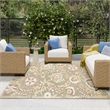 Nourison Home Aloha 8' x 11' Fabric Sage Rose Area Rug