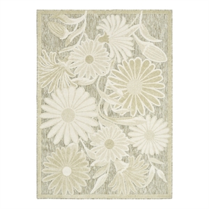 Nourison Home Aloha 5' x 8' Fabric Ivory Sage Area Rug
