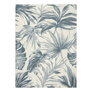 Nourison Home Aloha 8' x 11' Fabric Ivory Blue Area Rug