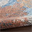 Nourison Home Pompeii 6' Runner Fabric Blue Multicolor Area Rug