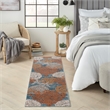 Nourison Home Pompeii 6' Runner Fabric Blue Multicolor Area Rug