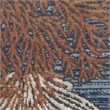 Nourison Home Pompeii 5' x Round Fabric Blue Multicolor Area Rug
