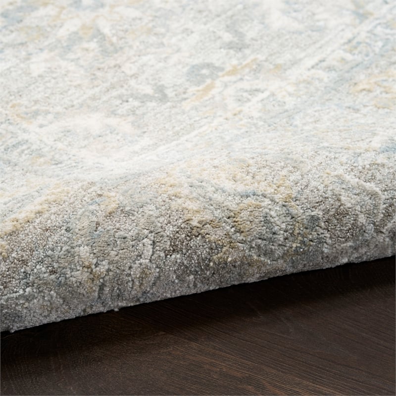 Nourison Home Enriched 9' x 13' Polyester Grey Area Rug