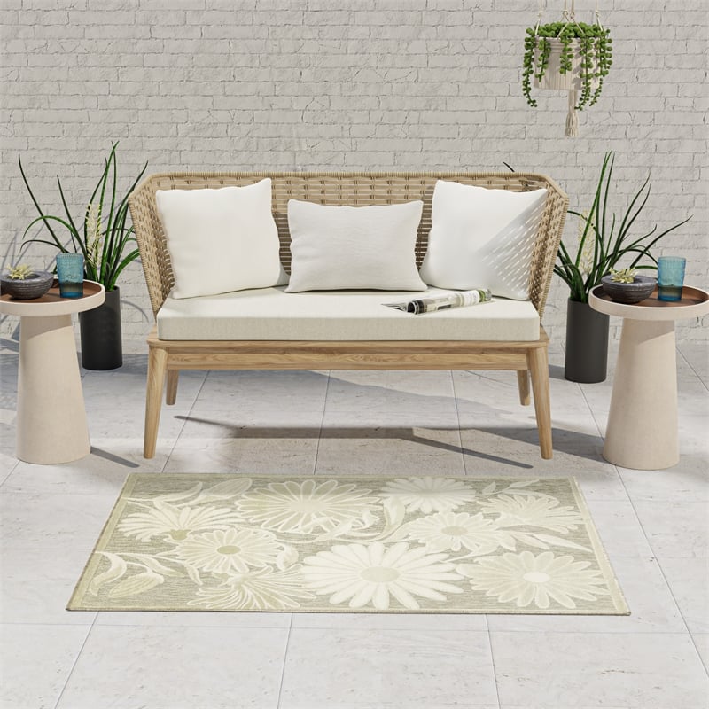 Nourison Home Enriched 9' x 13' Polyester Grey Area Rug