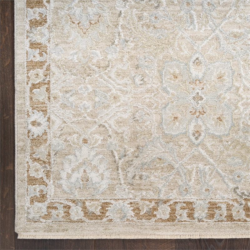 Nourison Home Enriched 9' x 13' Polyester Taupe Area Rug