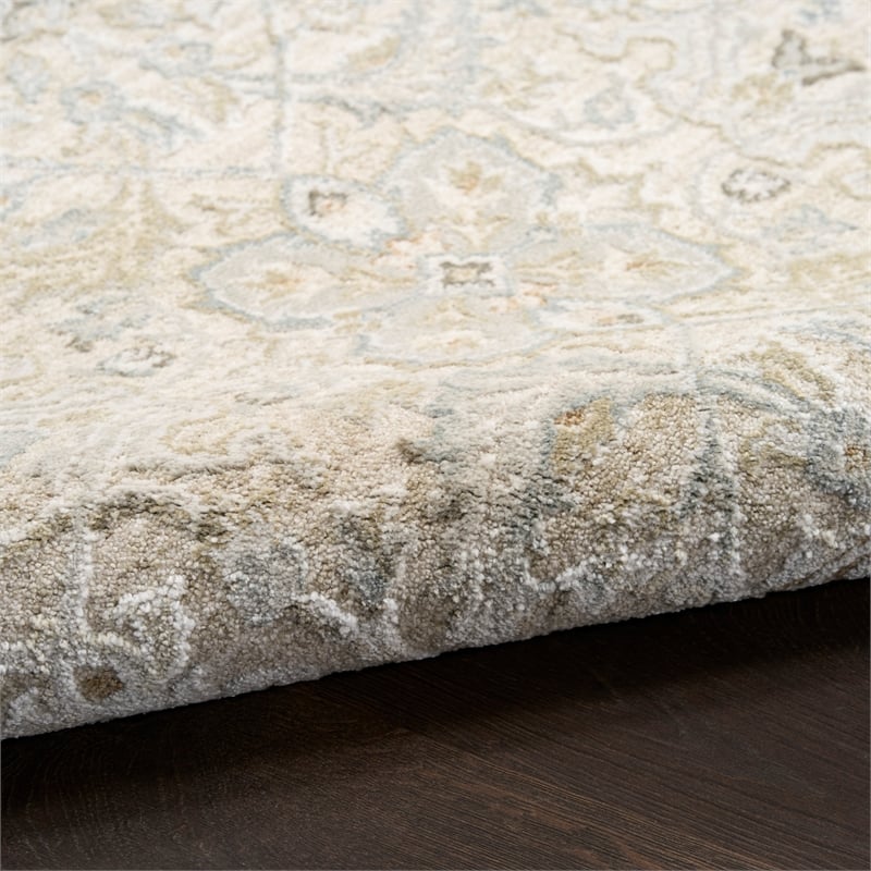 Nourison Home Enriched 9' x 13' Polyester Taupe Area Rug