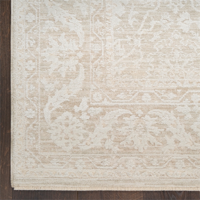 Nourison Home Enriched 9' x 13' Polyester Cream Area Rug