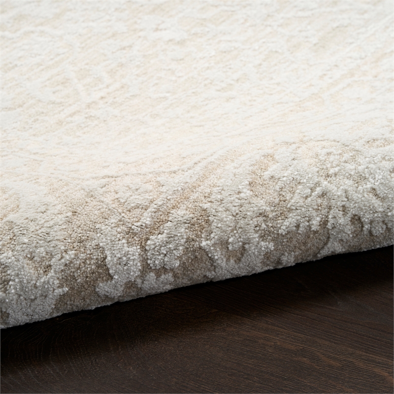 Nourison Home Enriched 9' x 13' Polyester Cream Area Rug