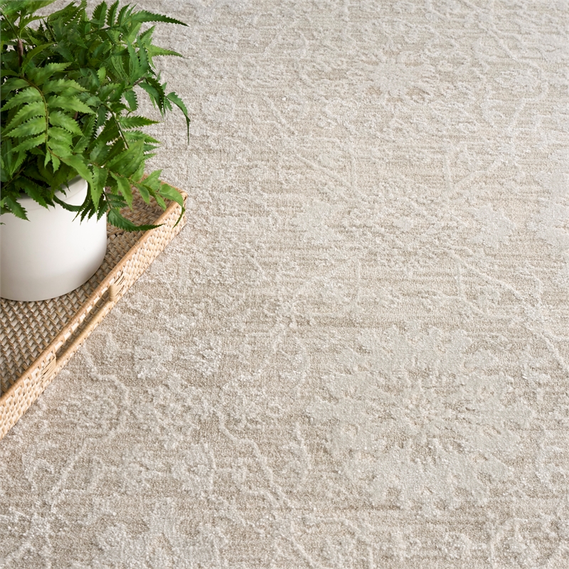 Nourison Home Enriched 9' x 13' Polyester Cream Area Rug