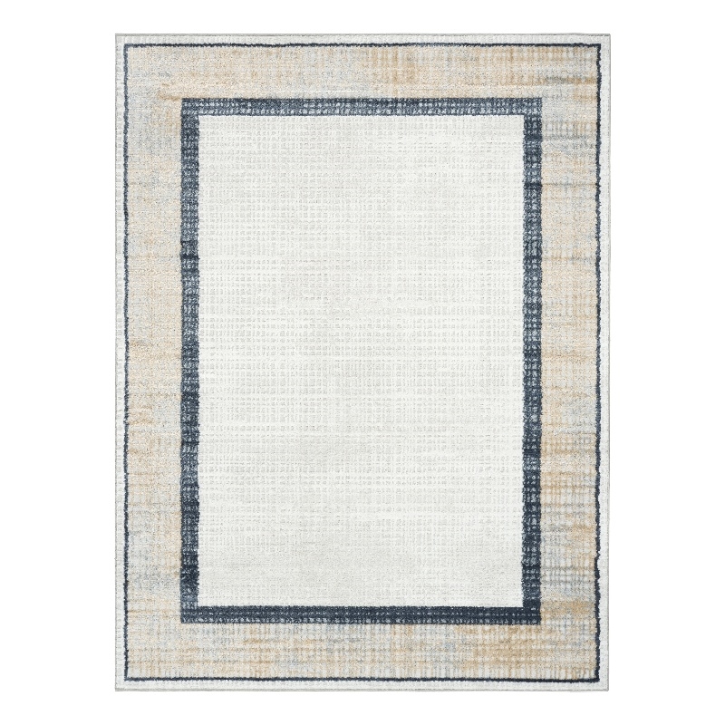 Nourison Home Dekor 4' x 6' Polyester Grey Navy Area Rug