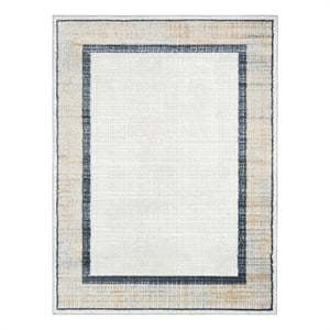 Nourison Home Dekor 4' x 6' Polyester Grey Navy Area Rug