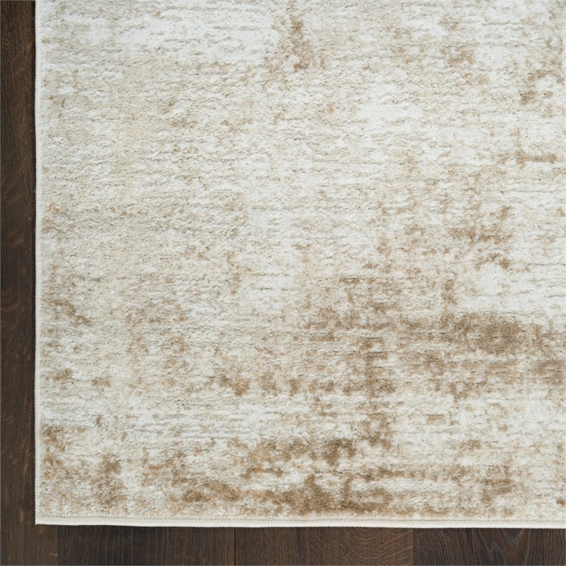 Nourison Home Dekor 4' x 6' Polyester Ivory Taupe Area Rug