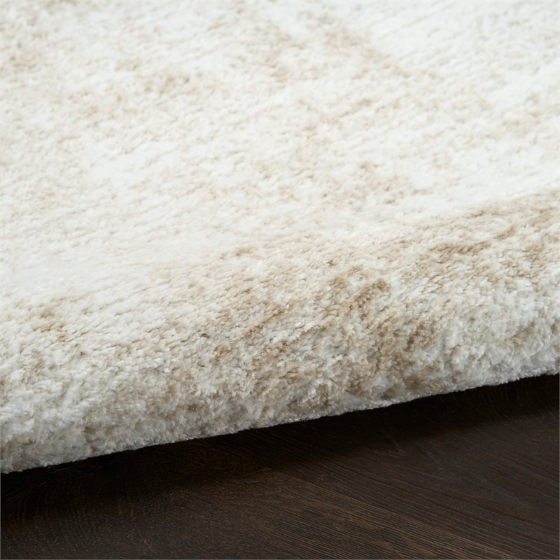 Nourison Home Dekor 4' x 6' Polyester Ivory Taupe Area Rug