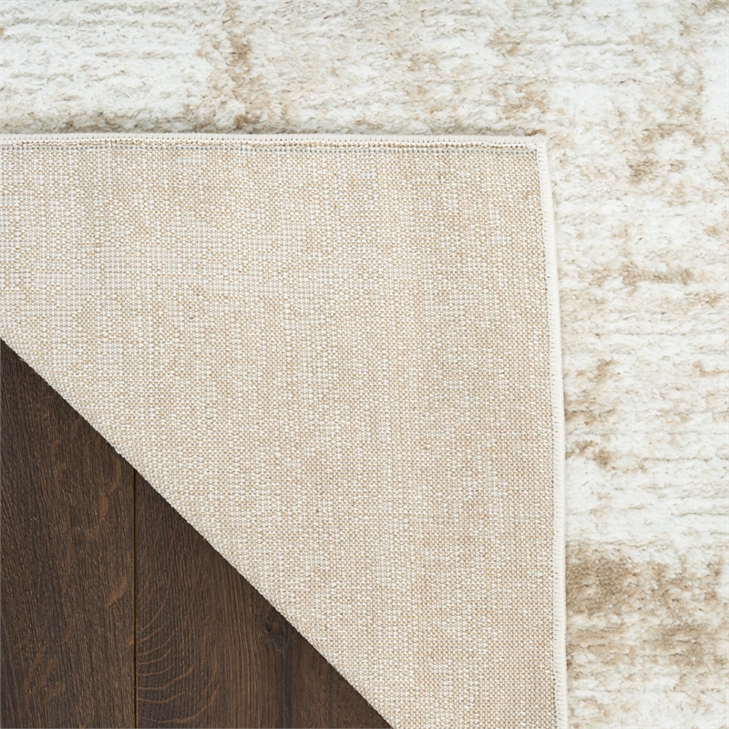 Nourison Home Dekor 4' x 6' Polyester Ivory Taupe Area Rug