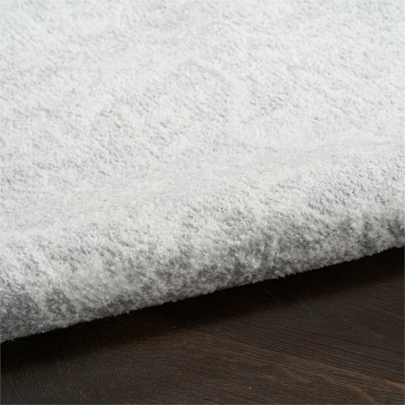 Nourison Home Astra Machine Washable 7' x 9' Polyester Grey Area Rug