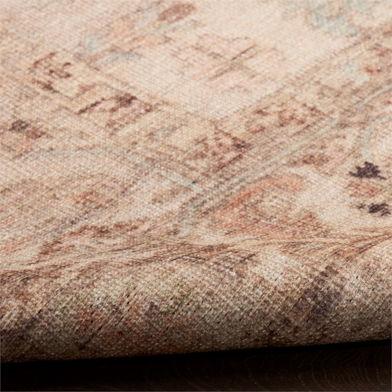 Nourison Home Vintage Washables 8' x 10' Polyester Beige Area Rug