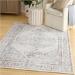 Nourison Home Astra Machine Washable 7' x 9' Polyester Grey Area Rug