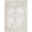 Nourison Home Astra Machine Washable 7' x 9' Polyester Grey Area Rug