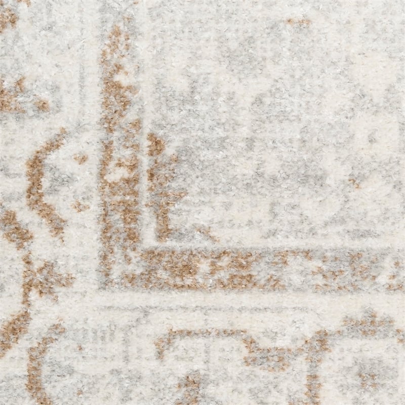 Nourison Home Astra Machine Washable 7' x 9' Polyester Grey Area Rug