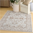 Nourison Home Astra Machine Washable 7' x 9' Polyester Blue Area Rug