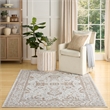 Nourison Home Astra Machine Washable 7' x 9' Polyester Blue Area Rug