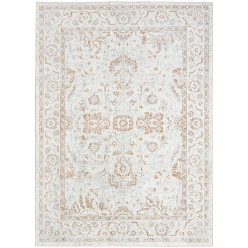 Nourison Home Astra Machine Washable 7' x 9' Polyester Blue Area Rug