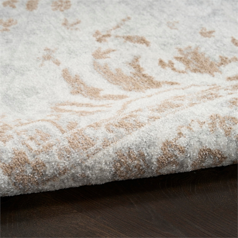 Nourison Home Astra Machine Washable 7' x 9' Polyester Blue Area Rug