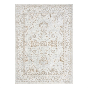 Nourison Home Astra Machine Washable 7' x 9' Polyester Grey Area Rug