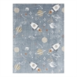 Nourison Home Astra Machine Washable 7' x 9' Polyester Blue Multicolor Area Rug