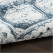 Nourison Home Dekor 2' x 4' Polyester Grey Navy Area Rug