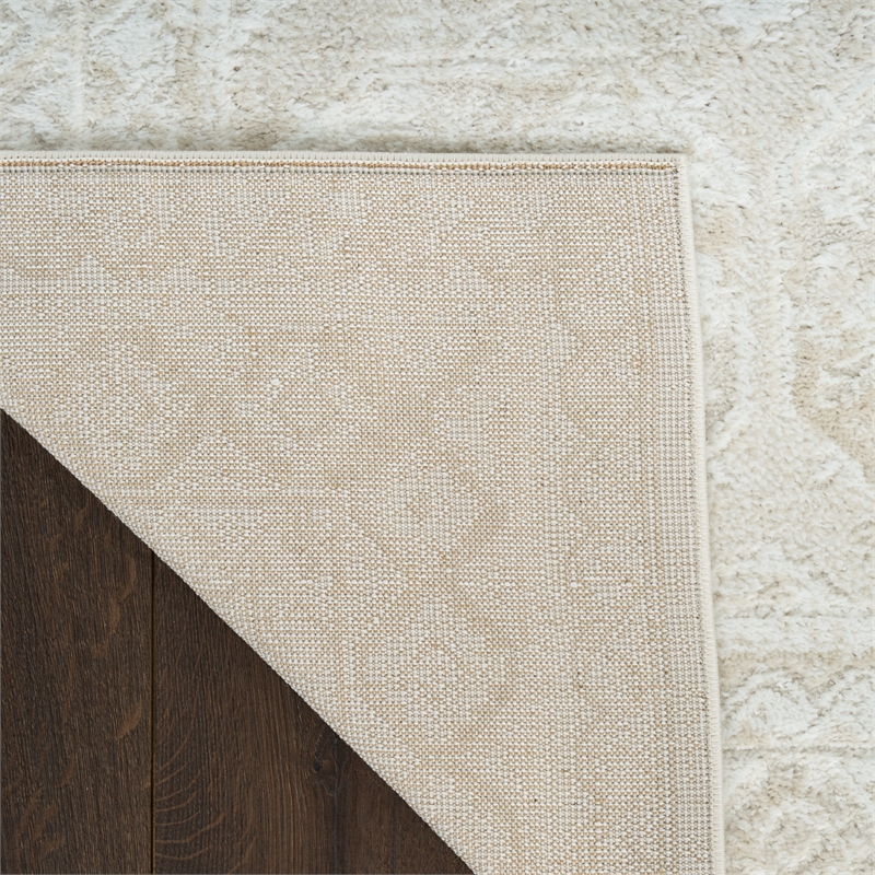 Nourison Home Dekor 2' x 4' Polyester Ivory Beige Area Rug