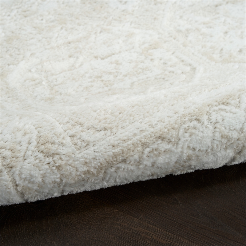 Nourison Home Dekor 2' x 4' Polyester Ivory Beige Area Rug