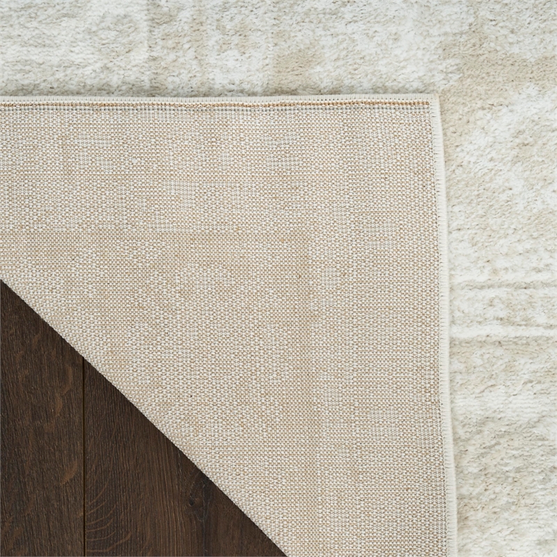 Nourison Home Dekor 2' x 4' Polyester Ivory Beige Area Rug