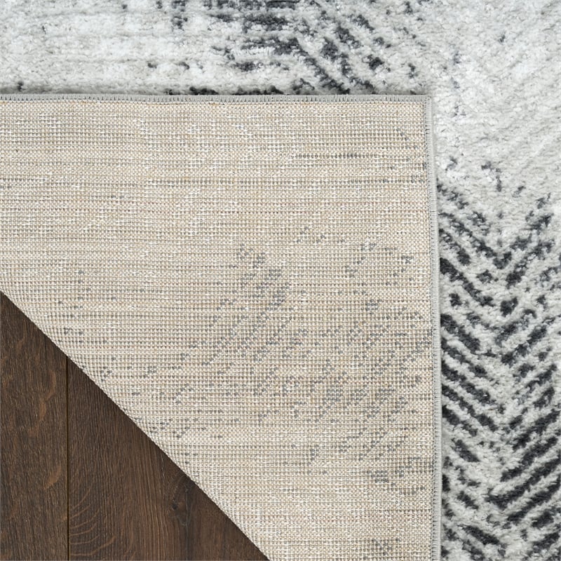 Nourison Home Dekor 2' x 4' Polyester Gray Charcoal Area Rug